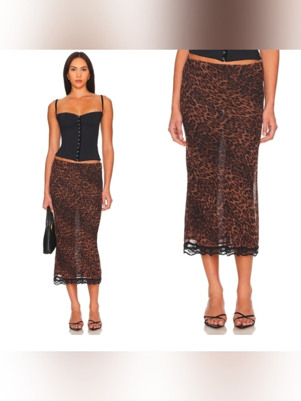 Bella Venice The Roxy Skirt in Leopard